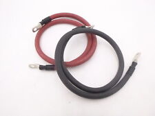 Cables de batería calibre 3' 1/0 AWG rojo y negro con terminales de 3/8" segunda mano  Embacar hacia Mexico