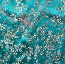 fabric chinese silk brocade for sale  Bethesda