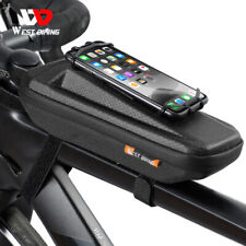 WEST BIKING Bolsa de Bicicleta Impermeável Suporte para Telefone Quadro Frontal Tubo Superior Bolsa de Ciclismo comprar usado  Enviando para Brazil