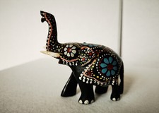 Schwarzer elefant handgeschnit gebraucht kaufen  Tübingen