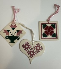 Quilt pattern ornaments for sale  Sterling