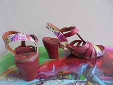 Sandale cuir rouge d'occasion  Marseille V