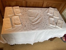 Vintage white embroidered for sale  UK