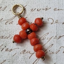 Pendentif croix corail d'occasion  Nantes-