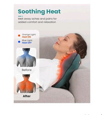 Massageador de costas Bob and Brad Shiatsu pescoço e ombro com calor, almofada de assento de massagem, usado comprar usado  Enviando para Brazil