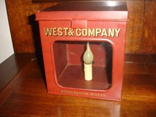 Lâmpada de acento West & Company Biddleford Maine caixa de biscoito luz de lata, usado comprar usado Lâmpada de acento West & Company Biddleford Maine caixa de biscoito luz de lata, usado comprar usado  Enviando para Brazil