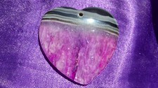Pendentif coeur agate d'occasion  Melun