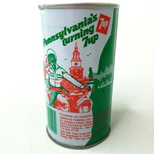 Lata de refrigerante pop 7up "America's Turning 7up" - Vintage 1979 - Pensilvânia comprar usado  Enviando para Brazil