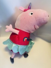 Używany, Świnka Peppa Przytulanka 35cm Pluszowa zabawka Różowa pluszowa zabawka Play by Play Pluszowa rzadka na sprzedaż  Wysyłka do Poland