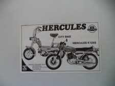 1976 motorcycle hercules d'occasion  Expédié en Belgium
