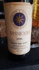 Sassicaia riserva 1981 usato  Camaiore