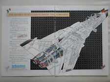 5/1986 PUB TURBO UNION RB199 MILITARY ENGINE TORNADO CUTAWAY ORIGINAL AD, usado comprar usado  Enviando para Brazil