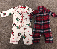 Christmas jammies 3to6 for sale  HAMILTON