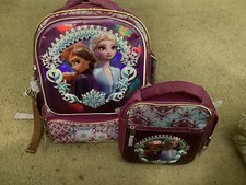 Mochila Disney 3D Frozen II Elsa 16" roxa destacável isolada lancheira  comprar usado  Enviando para Brazil