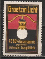 Reklamemarke graetzin licht gebraucht kaufen  Deutschland