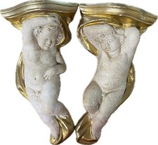 Coppia putti gesso usato  Goro