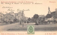POLSKA Poland - WARSZAWA - Krakowskie-Przedmieście i Pomnik A. Mickiewicza - Nak na sprzedaż  Wysyłka do Poland