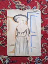 Aquarelle cubiste portrait d'occasion  Strasbourg-