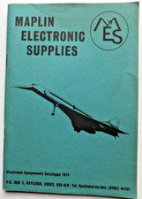 Catálogo de suministros/componentes electrónicos MAPLIN - Concorde Front - 1974 - Raro segunda mano  Embacar hacia Mexico