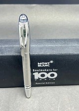 Caneta esferográfica Montblanc Starwalker xadrez corpo prata + clipe tinta preta comprar usado  Enviando para Brazil