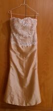 Abendkleid trägerlos champagn gebraucht kaufen  Olching
