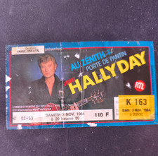 Johnny hallyday ticket d'occasion  Brunoy