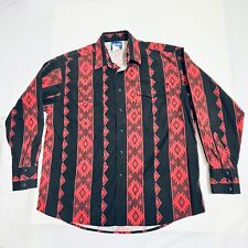 Camisa vintage Wrangler pincel popper pérola Snap faroeste asteca cowboy checotah GG comprar usado  Enviando para Brazil