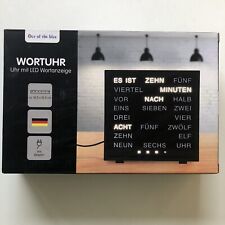 Wortuhr uhr led gebraucht kaufen  Mettmann