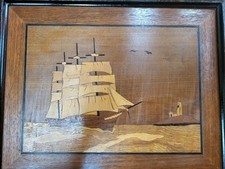 Vintage marquetry wood for sale  San Diego
