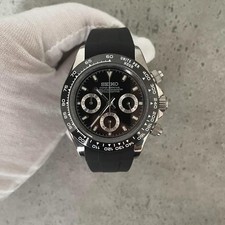 Seikmod Chronotona Black Knight | Black Dial | VK63| Rubber Strap | Sapphire  comprar usado  Enviando para Brazil