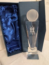 Crystal baseball trophy for sale  Darby