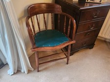 Green leather captains for sale  WALTON-ON-THAMES