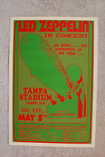 Pôster da turnê Led Zeppelin Concert 1973 Tampa -- comprar usado  Enviando para Brazil