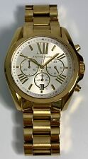 Usado, Relógio de pulso Michael Kors MK6266 Bradshaw tom dourado unissex 45mm ~ Nova bateria! comprar usado  Enviando para Brazil