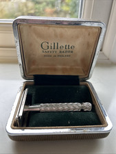 Vintage gillette safety for sale  PERSHORE