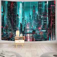 Cyberpunk Stadt Anime Poster XXL Wandteppich Wandbehang Fototapete Wandtapete comprar usado  Enviando para Brazil