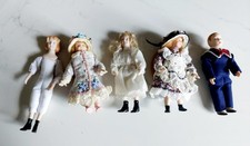 Five miniature dolls for sale  EDINBURGH