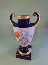 Amphore floral kobaltblau gebraucht kaufen  Kerpen