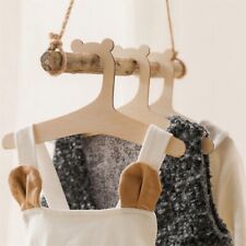 5/10 peças guarda-roupa cabides de roupas de bebê cor madeira natural 22,8*12,1 cm comprar usado  Enviando para Brazil