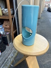 Alimentador de pássaros suspenso Gainey Ceramics California azul turquesa  comprar usado  Enviando para Brazil