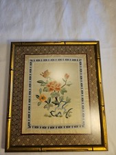 Hand embroidered silk for sale  Forney