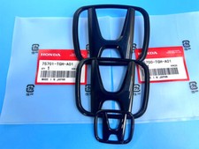 PARA HONDA CIVIC SEDAN 2016-2021 BRILHO PRETO EMBLEMA EMBLEMA DIANTEIRO TRASEIRO 3 PEÇAS comprar usado  Enviando para Brazil