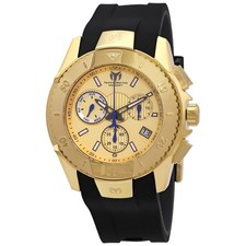 Relógio masculino Technomarine UF6 cronógrafo quartzo mostrador dourado TM-617001 comprar usado  Enviando para Brazil