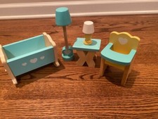 KIDKRAFT CASA DE MUÑECAS MUEBLES DE MADERA PARA HABITACIÓN DE BEBÉ ~ MUEBLES DE REPUESTO segunda mano  Embacar hacia Mexico