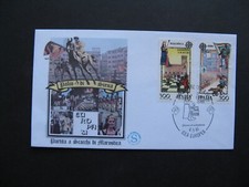 ITÁLIA, capa FDC 1981, Palio de Sienna, xadrez vivo, corrida de cavalos comprar usado  Enviando para Brazil