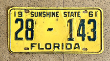 1961 florida license for sale  New York