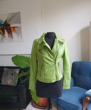 veste cuir verte d'occasion  Strasbourg-