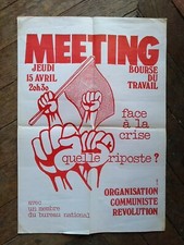 Affiche meeting riposte d'occasion  Lyon V