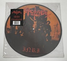 Sarcofago - INRI BRAZIL Lp Picture Disc + poster 2011 Cogumelo comprar usado  Brasil 