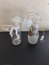 Set glass snowman for sale  Valparaiso